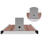 Gartendusche mit Bodenelement WPC Edelstahl – Bild 9