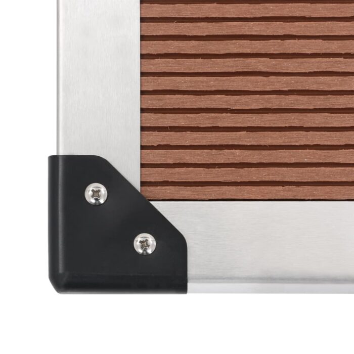 Gartendusche mit Bodenplatte WPC Edelstahl – Bild 11