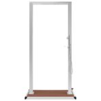 Gartendusche mit Bodenplatte WPC Edelstahl – Bild 5