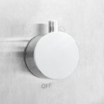 Gartendusche mit Bodenplatte WPC Edelstahl – Bild 8