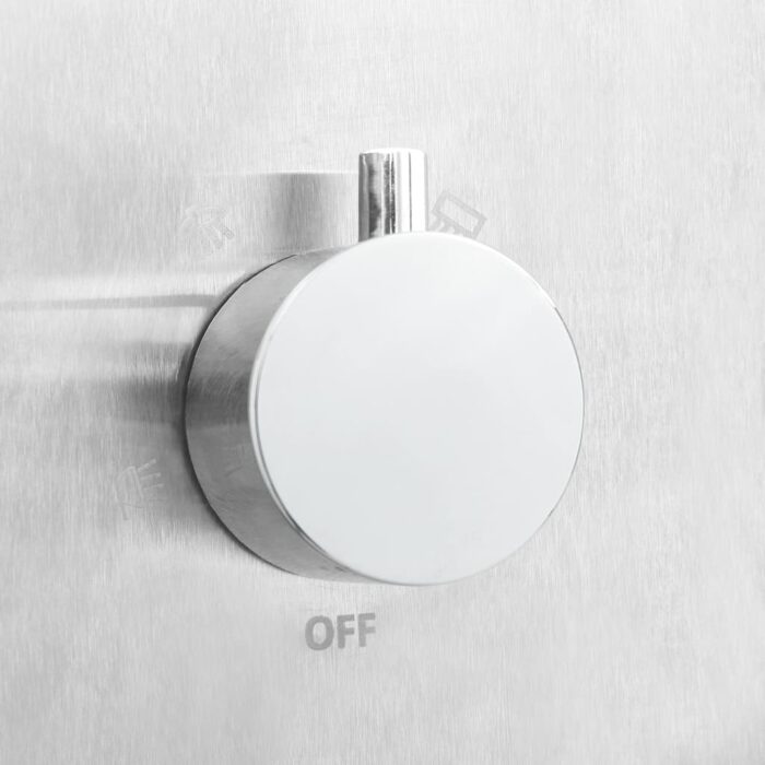 Gartendusche mit Bodenplatte WPC Edelstahl – Bild 8