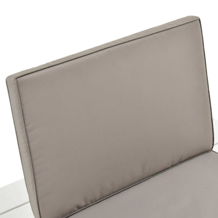 Gartenstühle mit Auflagen 2 Stk. Kunststoff Weiss – Bild 6