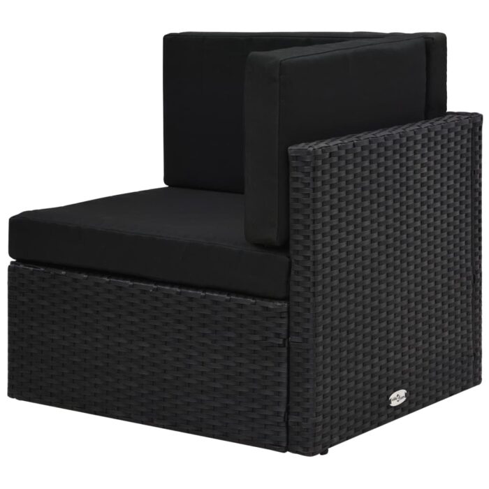 7-tlg. Garten-Lounge-Set Poly Rattan Braun – Bild 11