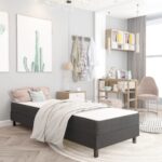 Boxspringbett Dunkelgrau Stoff