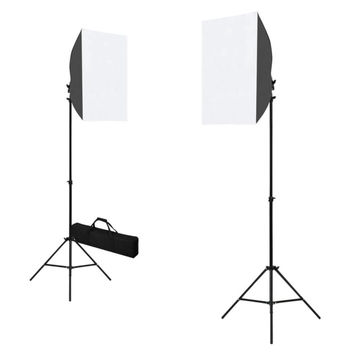 Fotostudio-Set mit Softboxen und Hintergrundsystem – Bild 2