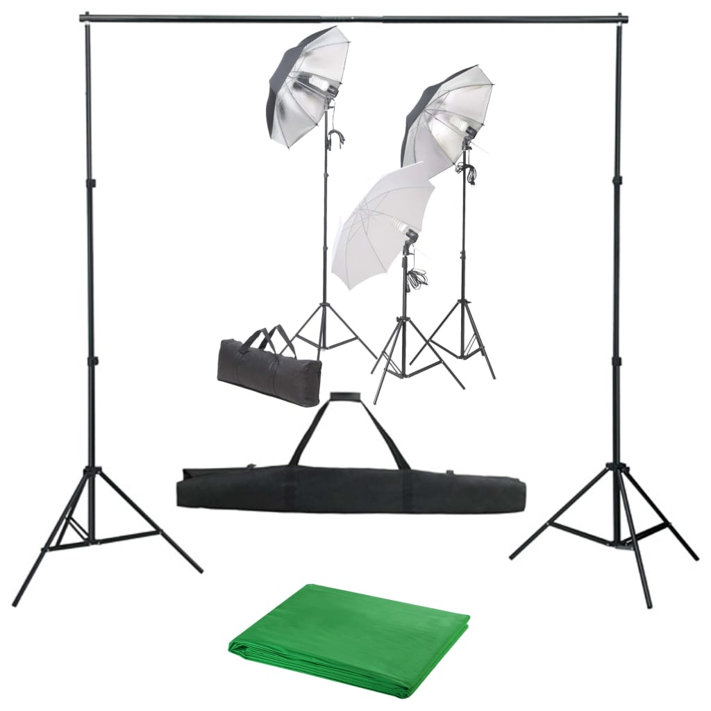 3055117_1.jpg Fotostudio-Set mit Lampen und Hintergrundsystem – Bild 1