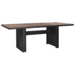 7-tlg. Garten-Essgruppe mit Auflagen Poly Rattan Schwarz – Bild 5