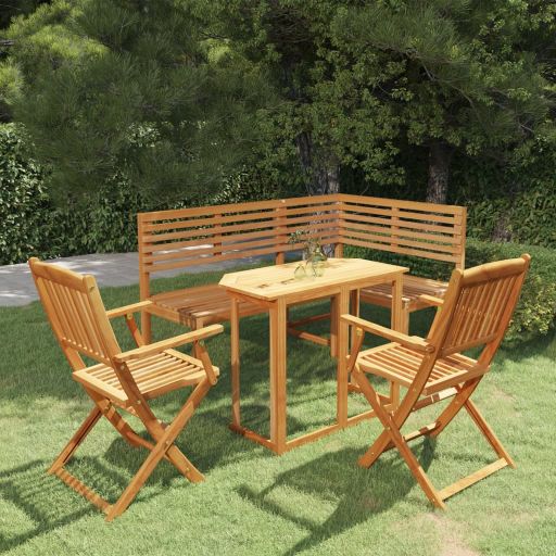 3057863_1.jpg 4-tlg. Bistro-Set Massivholz Akazie - Massivholz Akazie – Bild 1