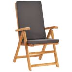 7-tlg. Garten-Essgruppe mit Kissen Massivholz Teak Grau – Bild 7