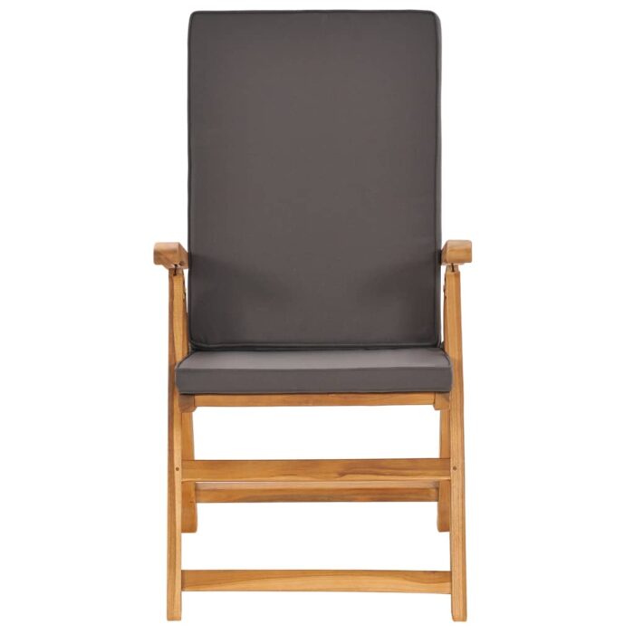 7-tlg. Garten-Essgruppe mit Kissen Massivholz Teak Grau – Bild 8