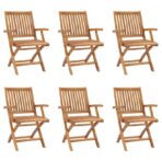 7-tlg. Garten-Essgruppe Massivholz Teak – Bild 7