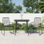 5-tlg. Garten-Essgruppe PVC Rattan