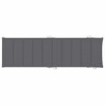 Sonnenliege mit Auflage Akazie Massivholz – Bild 11