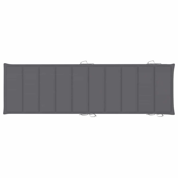 Sonnenliege mit Auflage Akazie Massivholz – Bild 11