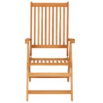 Gartenstühle 2 Stk. mit Anthrazit Kissen Massivholz Teak – Bild 4