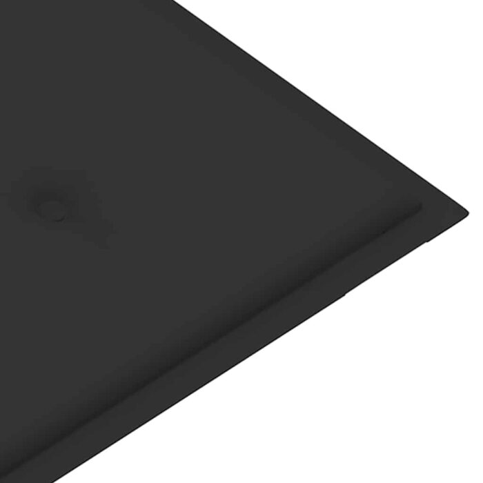 Gartenbank mit Anthrazit Auflage 112 cm Massivholz Teak – Bild 7