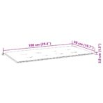 Gartenbank mit Anthrazit Auflage 112 cm Massivholz Teak – Bild 9