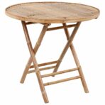 5-tlg. Garten-Essgruppe mit Kissen Klappbar Bambus – Bild 11