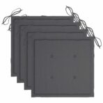 5-tlg. Garten-Essgruppe mit Kissen Klappbar Bambus – Bild 7