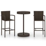 5-tlg. Gartenbar-Set Poly Rattan – Bild 2