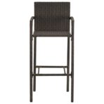 5-tlg. Gartenbar-Set Poly Rattan – Bild 8