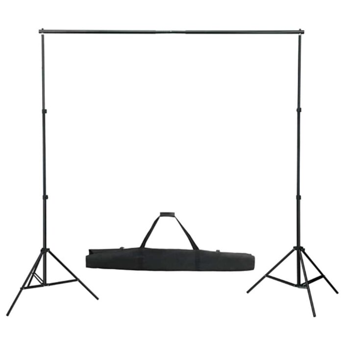 Fotostudio-Set mit Softboxen, Hintergrundsystem und Reflektor – Bild 4