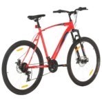 Mountainbike 21 Gang 29 Zoll Rad 53 cm Rahmen Rot – Bild 3