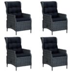 5-tlg. Garten-Essgruppe Dunkelgrau – Bild 2