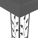 Pavillon mit LED-Lichterkette 3x3 m Anthrazit – Bild 5