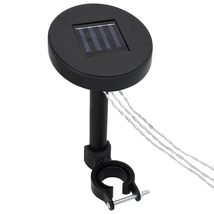 Pavillon mit Doppeldach & LED-Lichterkette 3x4 m Weiss – Bild 8