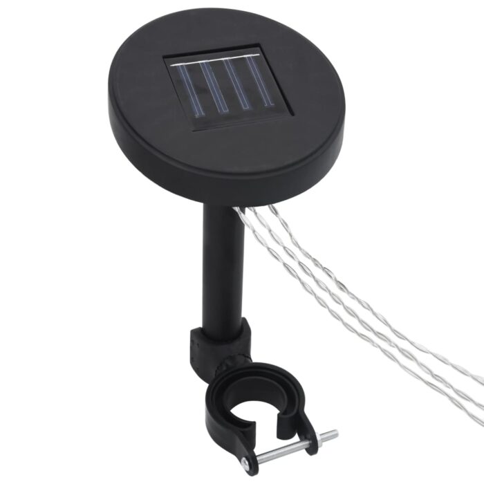 Pavillon mit LED-Lichterkette 3x3 m Cremeweiss – Bild 9