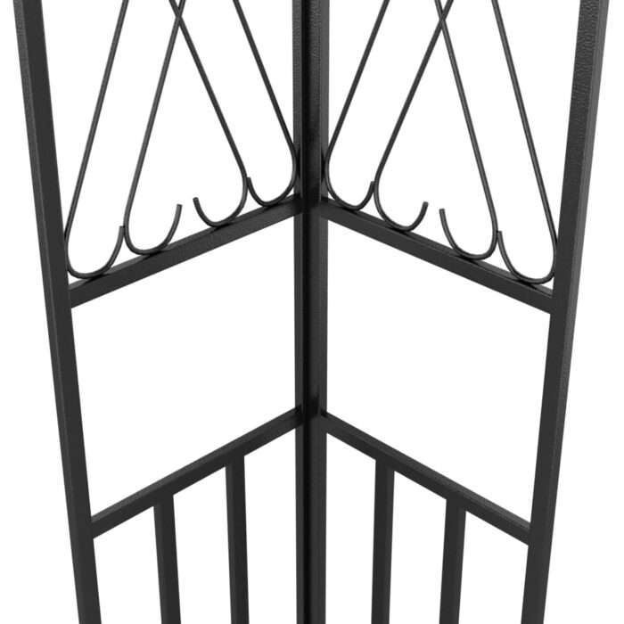 Pavillon mit LED-Lichterkette 3x3 m Creme Stoff – Bild 6