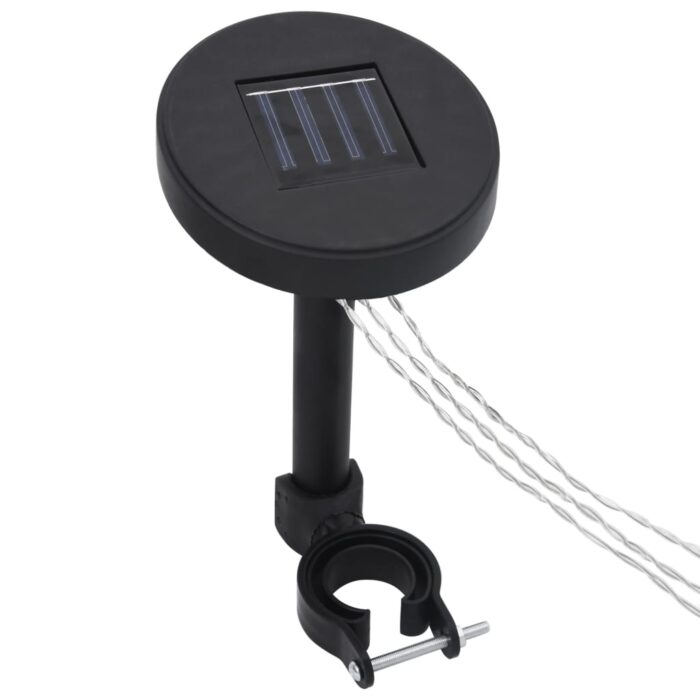 Pavillon mit LED-Lichterkette 400x300 cm Cremeweiss Aluminium – Bild 7