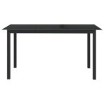 10-tlg. Garten-Essgruppe Schwarz und Anthrazit – Bild 9