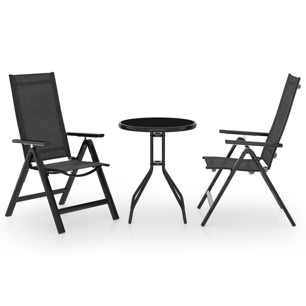 3070654_1.jpg 5-tlg. Bistro-Set und Anthrazit – Bild 1
