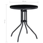 5-tlg. Bistro-Set und Anthrazit – Bild 9