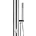 Gartendusche mit Bodenplatte 225 cm Edelstahl – Bild 7