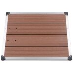 Gartendusche mit Brauner Bodenplatte 220 cm Aluminium – Bild 12