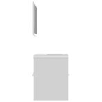 Badmöbel-Set Weiss Holzwerkstoff – Bild 6