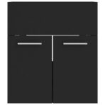 Badmöbel-Set Weiss Holzwerkstoff – Bild 5