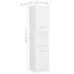 Badmöbel-Set Weiss Holzwerkstoff – Bild 13