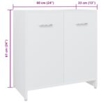 4-tlg. Badmöbel-Set Weiss – Bild 12