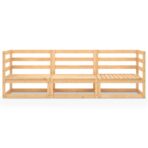 Outdoor-Sofa 3-Sitzer Massivholz Kiefer – Bild 3