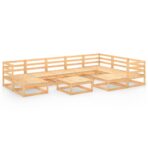 10-tlg. Garten-Lounge-Set Massivholz Kiefer – Bild 2