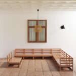 11-tlg. Garten-Lounge-Set Honigbraun Massivholz Kiefer