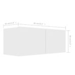 8-tlg. TV-Schrank-Set Weiss Holzwerkstoff – Bild 11