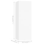 8-tlg. TV-Schrank-Set Weiss Holzwerkstoff – Bild 12