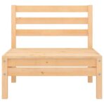 2-Sitzer-Gartensofa Kiefer Massivholz – Bild 4