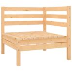 2-Sitzer-Gartensofa - Massivholz Kiefer – Bild 3