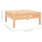 10-tlg. Garten-Lounge-Set Massivholz Kiefer - Massivholz Kiefer – Bild 8